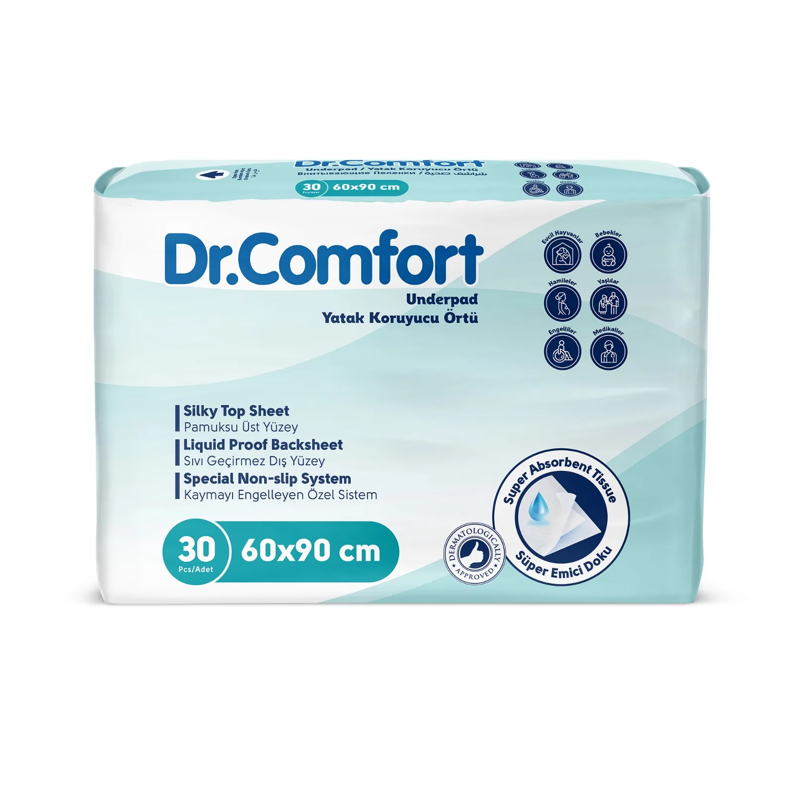 Пеленки Dr.Comfort 60x90 оптом — KING STONE