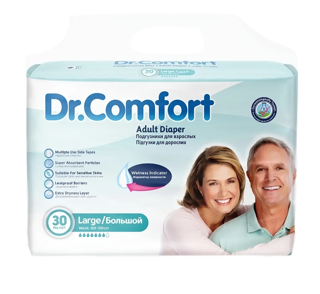 Подгузники для взрослых Dr.Comfort 30 шт оптом — KING STONE